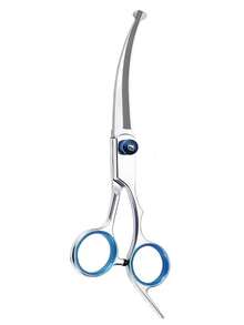 Pet Grooming Scissors Set - Professional Pet Grooming Scissors, Blue Curved Scissors, Thinning Scissors, Straight Scissors, Dematting Comb & Slicker Brush Set - Multicolor - View 13