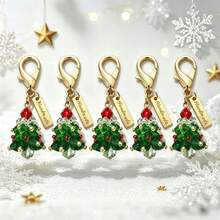 5pcs Christmas Keychain Pendant, Unique Thank You Gift, Memorial Gift, Friendship Gift, Cute Gift Accessory For Coin Purse, Backpack And Car Key. Christmas Gift, Christmas Party Decoration Gift, Memorial Gift - View 5