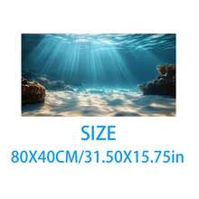 Aquarium Underwater Background, Fish Tank Sticker, Suitable For Freshwater/Saltwater Fish Tank, Shrimp, Aquarium Decoration Vinyl Mural, Removable Without Residue - A - View 71