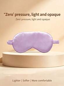 1pc Soft Satin Blackout Sleep Mask, Zero Pressure Full Coverage Breathable Eye Mask, Elastic Strap Design, Portable Light-Blocking Mask, Multiple Macaron Colors Available, Travel Nap, Student Dorm, Airplane Sleep Accessory/Gift - Multicolor - View 15