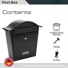 Wall-Mount Mailboxes - Black - View 4