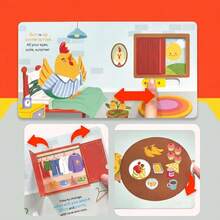 beartale Habit Pals Slide & Flip Book, Hippo Brushing Teeth Interactive Flip Book, Toddler Children Brushing Teeth Habit Training, Educational Toy Book, Birthday Gift, Preschool Learning Gift - Multicolor - View 7