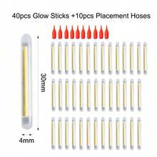 50pcs 3 Sizes Glow Sticks/Fishing Floats, Perfect For Fishing/Easter Eggs, Parties, Games And Halloween Decorations - Stick - View 13