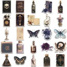50pcs Dark Wind Dark Aesthetics Diary Cartoon Stickers DIY Decoration Luggage Notebook Waterproof Adult Stickers - 50pcs - View 9