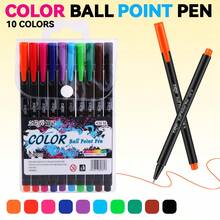 ZhiJi 12/10/8/6pcs Colorful Neutral Pens - Retractable, Fine Tip (1.0mm), Multiple Vibrant Colors, Gel Pen Set, Eyeliner Pen, Needle Pen, Ballpoint Pen, Perfect For Vibrant Colored Writing And Sketching, Smooth Writing, Used For Painting, Highlighting, Note-Taking, Making Manuals, Office Use - Multicolor - View 14