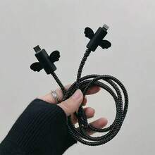 3pcs Wing Creative Minimalist Data Cable Protector, Anti-Breakage Charging Cable Protector, Designed For Phone Charging Cables. Durable, Tear-Resistant, Perfect Gift For Christmas, New Year Or Birthday. Phone Charger Accessories, Desktop Cable Management, Fun Cable Protector - Multicolor - View 8