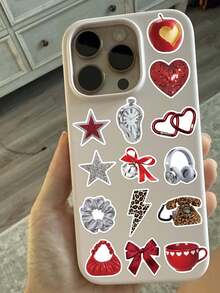 50PCS, The Silver Millennium Mobile Phone Stickers, PVC Material, Scrapbook Supplies, Creative And Aesthetic Design Sticker, Suitable For Mobile Phone Cases, Tablets, Laptops, Suitcases, Cars, Notebooks, Helmet, Guitar, Skateboard, Storage Box, Computer, - Multicolor - View 5