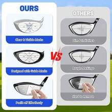 15/30/60Pcs Golf Impact Tape, Golf Impact Stickers, Self-Teaching Sweet Spot And Shot Consistency Analysis, For Woods Irons And Putters, Improve Swing Accuracy & Distance - A - View 7