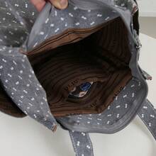DLIU 1pc New Handbag Lunch Bag Bento Box Storage Bag Commuter Tote Suitable For Work Meals Outdoor Picnic Daily Use Thickened Fabric Material Main Compartment Semi-Closed Zipper Two Side Pockets Inner Lining - Grey - View 9
