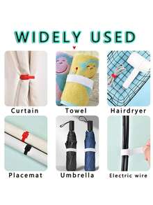 Reusable Multi-Color Cable Ties, Self-Adhesive Wire Organizer For Cable Management In PC Mouse, Wire Bundling And Organization - Multicolor - View 7