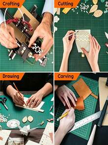 A3/A4/A5 Cutting Tools, A3/A4 Cutting Mat For Educational Tools, Art Carving Knife Board, Clay Cutting Board For Exams,Non-Slip Grid Rulers, Suitable For Craft Materials, Multi-Purpose Craft Cutting Mat, Self-Healing Art Carving Board Cutting Board - A - View 10