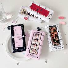 Angel Bow 4-Slot Life 4-Slot Card Album, Korean Style Idol 4-Slot Photo Storage Book, Celebrity Photo Card Collection Album - Multicolor - View 5