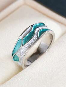 1pc Elegant Ring For Women, Wedding, Engagement, Party Jewelry, Valentine's Day Gift - 4# - View 5