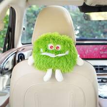 Cute Monster Car Tissue Box, Soft Plush Car Back Seat Hanging Tissue Holder, Universal Car Interior Decor, Adjustable Clip Car Tissue Storage, Cute Car Gift For Women - Tissue Box - View 13