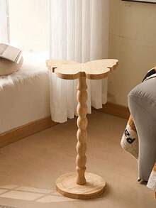 1pc Small Compact Space-Saving Multi-Functional Durable Sturdy High-Quality Wooden & Metal Butterfly Pattern Modern Vintage Luxury Side Table/End Table/Coffee Table/Desk, Suitable For Balcony, Entryway, Living Room, Home Office, Study, Dorm, Apartment Decoration, Multi-Purpose Practical - Multicolor - View 10