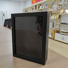 1pc 3cm/1.18in Wooden 3D Photo Frame Display Box, Wall Frame, Suitable For Placing Flowers And Souvenirs, Suitable For Souvenirs, Wedding Anniversary, Crafts, Desk Accessories, Tickets And Photos - A - View 18