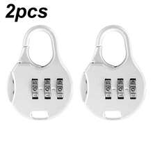 2pcs Small Metal 3-Digit Combination Lock, Travel Lock, Luggage Digital Lock, Backpack Lock, Minimalist Design, Suitable For Storage Lockers, Travel Bags, Gym - Combination Lock - View 9