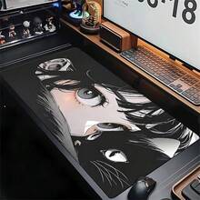 Alas Mouse XXL Motif Kucing dan Gadis untuk PC Gamer, Aksesoris Meja Kawaii, Alas Meja Komputer, Alas Keyboard dan Mouse, Alas Kabinet Anime untuk Bermain Game - View 3