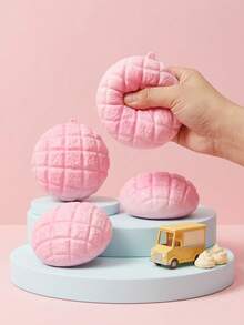 POKOJA LAND Extra Large Pineapple Bread (Pink/Yellow) Soft Squishy Toy - Extra Large, Soft & Juicy, Slow Rising, Stress Relief, Sensory Toy, Suitable For Office And School, Quietly Venting Frustration, Slow Rebound Squishy - Pineapple Decoration - Multicolor - View 4