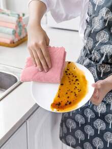 1/4/8‑Pack Coral Fleece Cleaning Rags, 12*12 Inch Super Absorbent Lint‑Free Dish Cloths, Soft Household Square Hand Towels, Reusable Kitchen Wipes For Kitchen, Bathroom And Household Cleaning - Multicolor - View 7