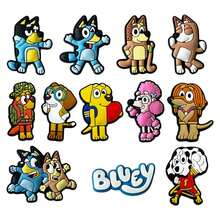 12pcs/1pc Colorful And Fun Charms Featuring Bluey, Bingo, And Friends, Shoe Charms, Perfect For Room Decor, Ideal For DIY Projects, Creative Personalization, Shoe Decoration, And Unique Gift Ideas For Bluey Fans,The Perfect Party Favors - Multi-color - View 5