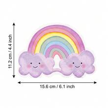 Rainbow Cloud Shaped Paper Napkins, Pastel Rainbow Disposable Napkins For Baby Shower, Birthday Party, Rainbow Theme, Unicorn Party, Table Decorations - Rainbow - View 2