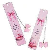 1pc Romantic Women's Butterfly Book Double Sided Stainless Steel Bookmark - Perfect Reading Gift For Girlfriend, Student, Teacher, Book Enthusiast, Holiday Gift, Christmas. - Multicolor - View 15