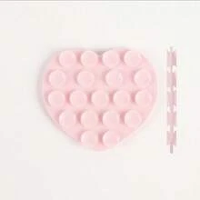 3pcs Combination Suction Cup Strawberry Silicone Suction Cup/Heart Silicone Suction Cup Phone Stand Sticker, Silicone Suction Cup Phone Sticker, Compatible With All Apple Models And Android Tablets, Cute Gift For Girls - Multicolor - View 13