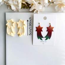 Christmas Tree Clay Cutter, Christmas Winter Polymer Clay Cutter Set, Synthetic Resin, Handmade Tools, Art Clay Molds, DIY Jewelry Making Supplies - Yellow - View 8