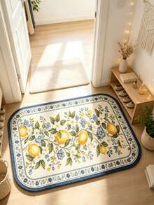 1pc Lemon Corridor Runner Rug, Carpet, Runner Rug, Area Rug, Mat, Home Decor, Area Rug, Living Room Area Rug, Living Room Home Decor, Room Decor, Washable Rug - Multicolor - View 5