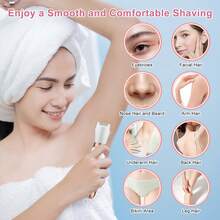 1pc 5-In-1 Electric Hair Remover Multifunctional USB Rechargeable Women's Digital Display Shaver Nose Hair Eyebrow Private Area Trimmer Set - View 7