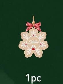 Custom Wooden Christmas Tree Ornament, Personalized Name Santa Hat Holiday Decor, Festive Rustic Christmas Style, Customized Hanging Wall Decoration, Customizable Name Tree Ornament, Christmas Party Decor, Holiday Keepsake Gift, Christmas Gift 2026 - Style B - View 32