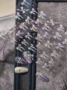 Exquisite Butterfly Wing Nail Stickers, Self-Adhesive Fragrance-Free, Suitable For Hand And Foot Decoration, Elegant Design, Easy To Apply, Perfect For Summer DIY Nail Art - White - View 6