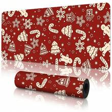 Winter Holiday Christmas Theme Pattern Extra Long Gaming Mouse Pad And Desk Mat Set, Non-Slip Durable Rubber Bottom, Smooth Surface, Suitable For PC Laptop Office Home, Abstract Art Decor, Back To School Supplies - A - View 14