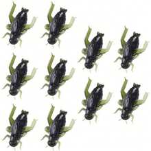 10/20/40pcs Cricket Lure Soft Bait 2.5cm 0.6g Insect Soft Bait Fishing Lure Supplies - Green - View 9