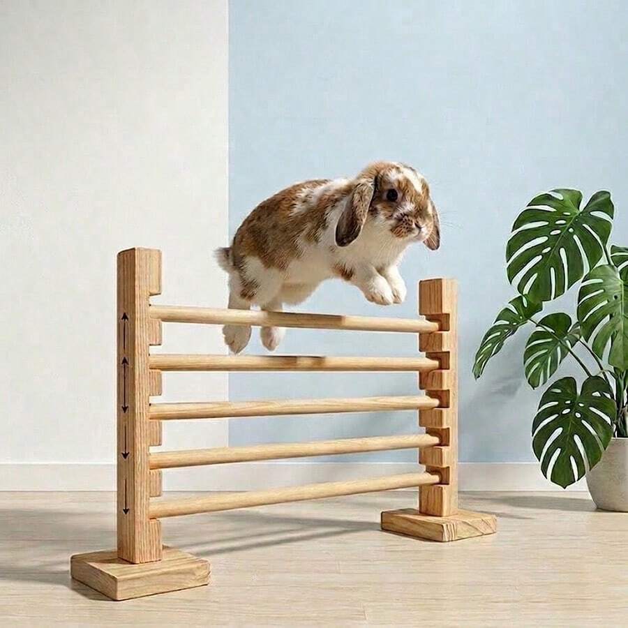 1pc Adjustable Pet Jump Pole, For Rabbits And Small Pets, Interactive Toy, Pet Exercise And Enrichment Activity