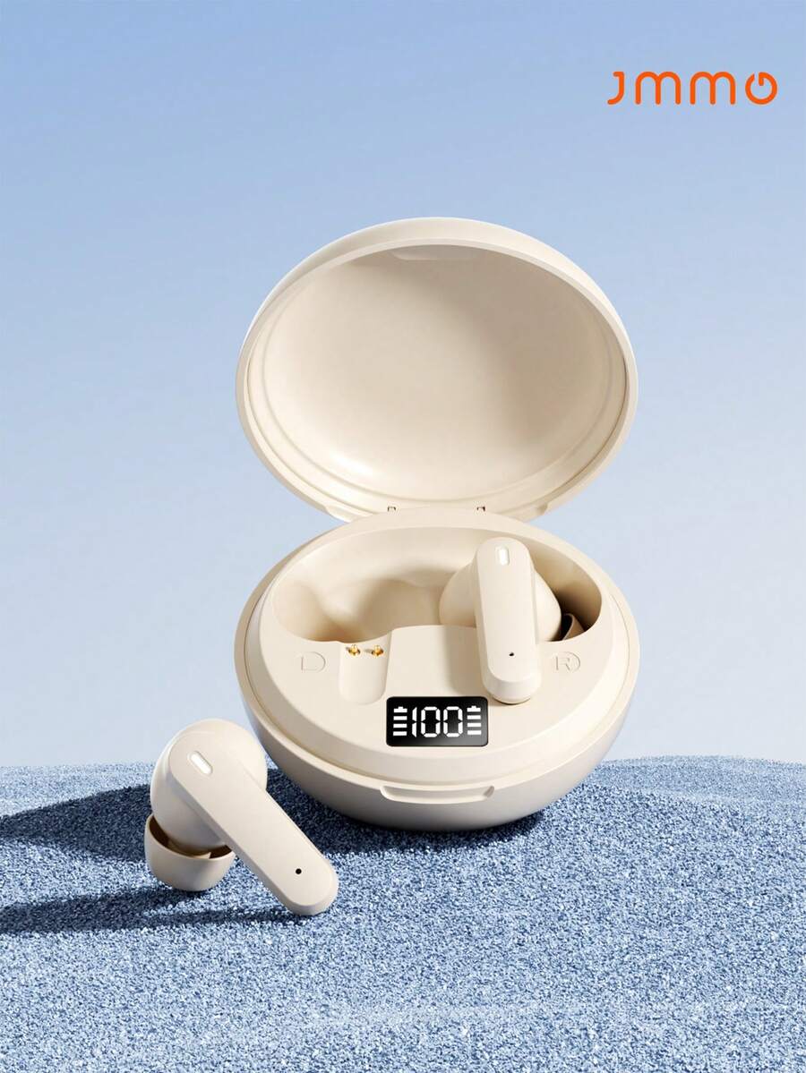 JMMO Wireless Bluetooth Earbuds With Digital Power Display, In-Ear Stereo Sound Rechargeable TWS Headphones, Waterproof Mini Bluetooth Headset For Sports Daily Use,Gaming, Music - View 1