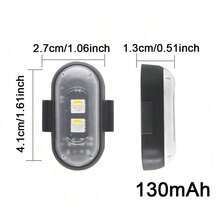 2/4/6/8pcs Wireless LED Light Strip With Remote Control, Car Collision Light, 8-Color USB Rechargeable High Brightness LED Light, Mini Light, Suitable For Car, Drone, Airplane, Motorcycle, Bicycle - Luxurious - View 19