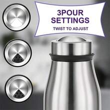 2PCS Stainless Steel Glass Bottom Salt And Pepper Seasoning Shaker Spice Dispenser Pepper Shaker BBQ Kitchen Gadgets Salt Containeri - Multicolor - View 5