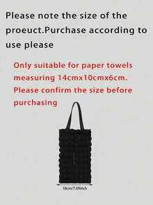 New Car Tissue Box, Elegant Plaid Seat Hanging Tissue Dispenser - Various - View 3