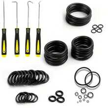1540pcs O-Ring Kit With 4 Screwdrivers, 32 Size Rubber O-Rings High Temperature Resistant Assortment Kit Washers Plumbing Repair Automotive Repairs - A - View 4