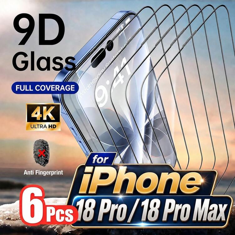 Yezodawee High Definition Full Screen Tempered Glass Screen Protector, Compatible With Phone 18 Pro Max/Phone 17 Pro Max 11 - 17 Series, With Black Border High Definition Full Screen Phone Protector Film - 6pcs - View 21
