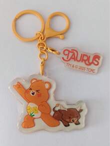 Care Bears 12 Zodiac Acrylic Keychain, Playful Character Resin Pendant, Bag Charm Car Decor, Fashion Accessory, Anime Lover Gift Box Birthday Present - Multicolor - View 23