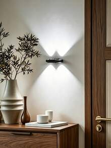 2pcs Rechargeable LED Night Lights, Commercial Strobe Lights, Wall Lamps With Motion Sensor, RGB Gradient Atmosphere Light, Dimmable Indoor Light, Suitable For Christmas, Halloween, Holiday Party, Entrance, Bedside, Desk, Closet Magnetic Stair Light - Night Light - View 6