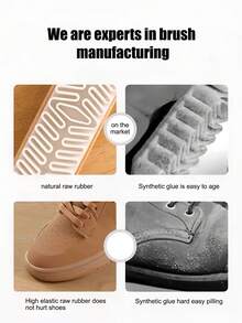 1pc Household Plastic Shoe Brush Soft Bristle Shoe Cleaning Tool For Stain Removal And Renewal, Suitable For Cleaning Winter Snow Boots And Suede Shoes - Yellow - View 7
