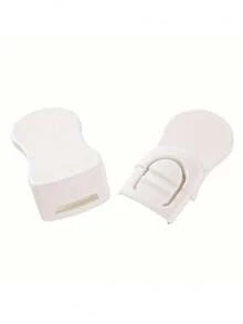 1/3/5pcs Drawer Lock, Upgraded Anti-Theft Cabinet Lock, Dual-Button Anti-Theft Corner Lock With Strong Adhesive, Suitable For Cabinets, Drawers, Refrigerators, Ovens, Bathrooms, Home Decor Gift - White - View 9