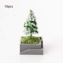 1pc Miniature Plant Model, Potted Plant, 12 Inch Dollhouse Decor Accessory, Christmas Tree, Cherry Tree, Pine Tree Dollhouse, Miniature Scene Decoration Ornament, Miniature Plant Model, Christmas Decoration - Plant Model - View 17