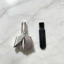 Manual Nose Hair Trimmer - Stainless Steel Mechanical Nose And Ear Hair Trimmer. Portable, Washable, Battery-Free Grooming Tool, Unisex. - Multicolor - View 10