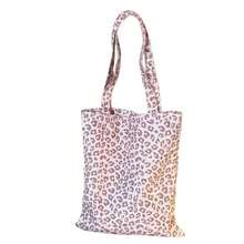 Korean Style Pink Leopard Print Canvas Tote Bag For Women, Extra Large Capacity, Vertical Shoulder Bag, Commuter Handbag - Multicolor - View 4