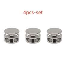 12pcs/4pcs/Set Round Double Hole Metal Buckle, Hoodie Hat Drawstring Stopper, Adjustable Pig Nose Buckle Accessory, Clothing Elastic Band Tightening Buckle, Backpack Cord Lock, DIY Garment Accessories - Multiple Styles - View 13
